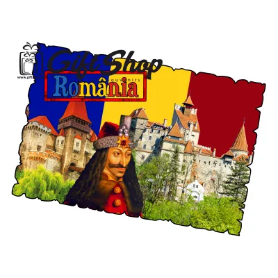 Castelul bran, vlad tepes, magnet frigider mgs093